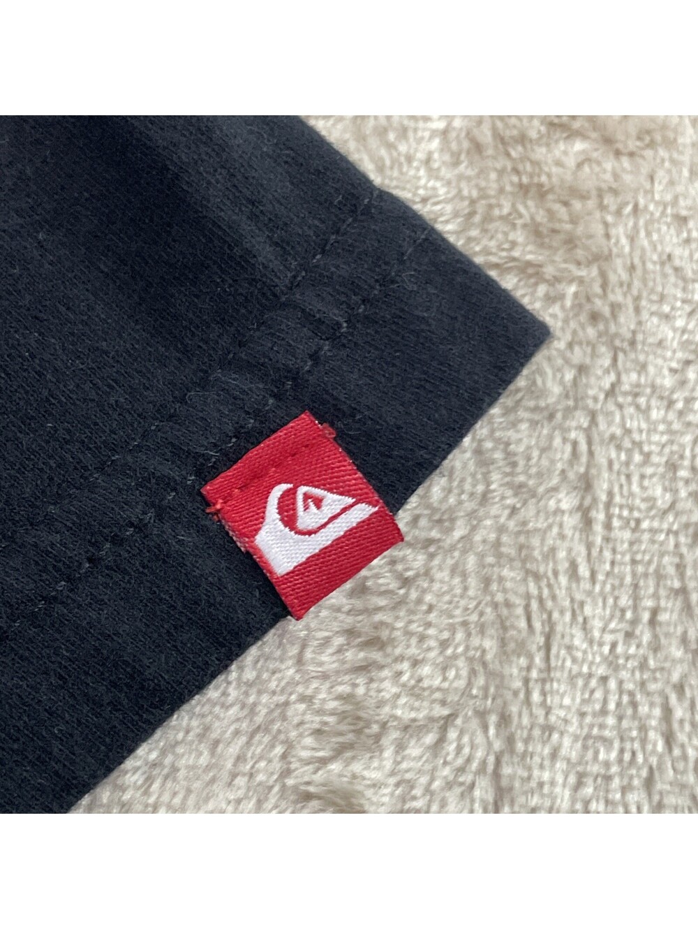 Quiksilver T-Shirt Black Mountain Wave Circle Logo Graphic Surf Skate Mens L - Picture 7 of 12
